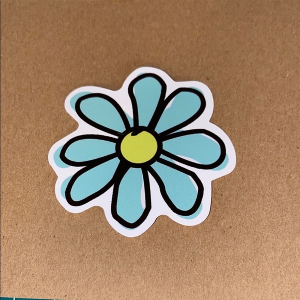🌈20/$12🌈 Floral Sticker with Blue Petals